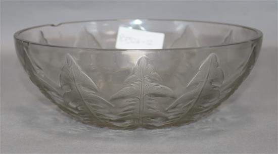 A Lalique bowl diameter 24cm